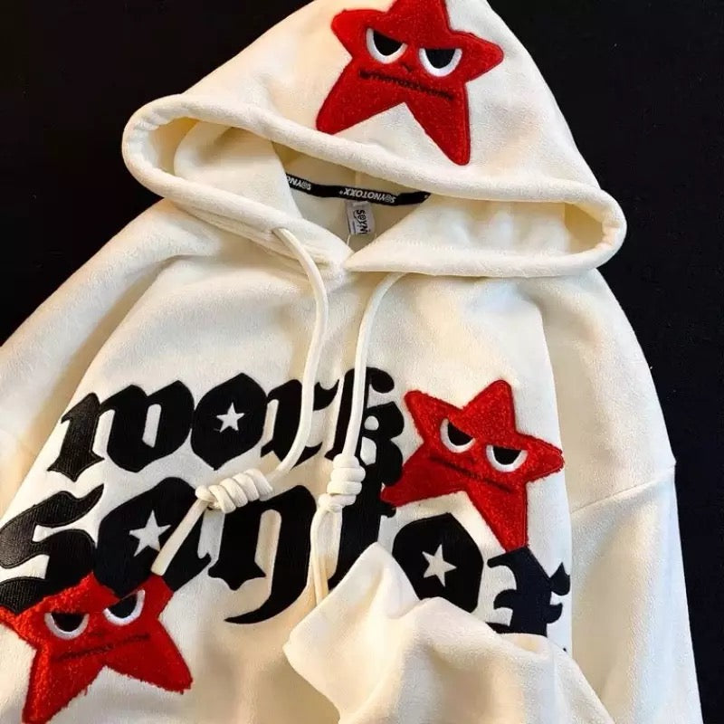 Red deals star hoodie