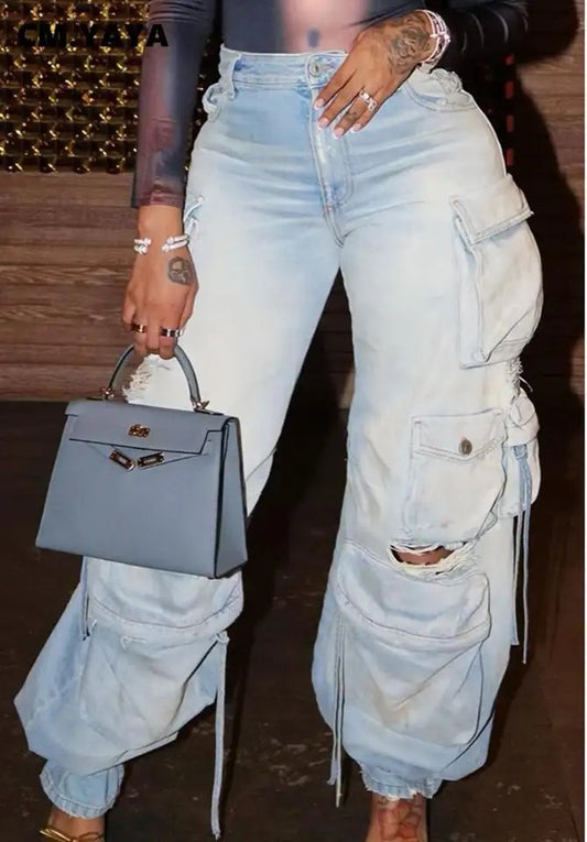 Baggy Pocket Denim Pants