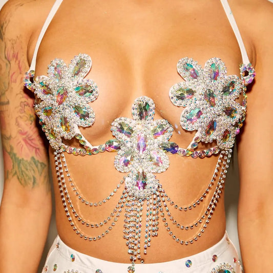 Diamond Bra  Chain Top