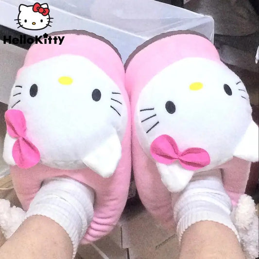 Hello Kitty Plush Slippers