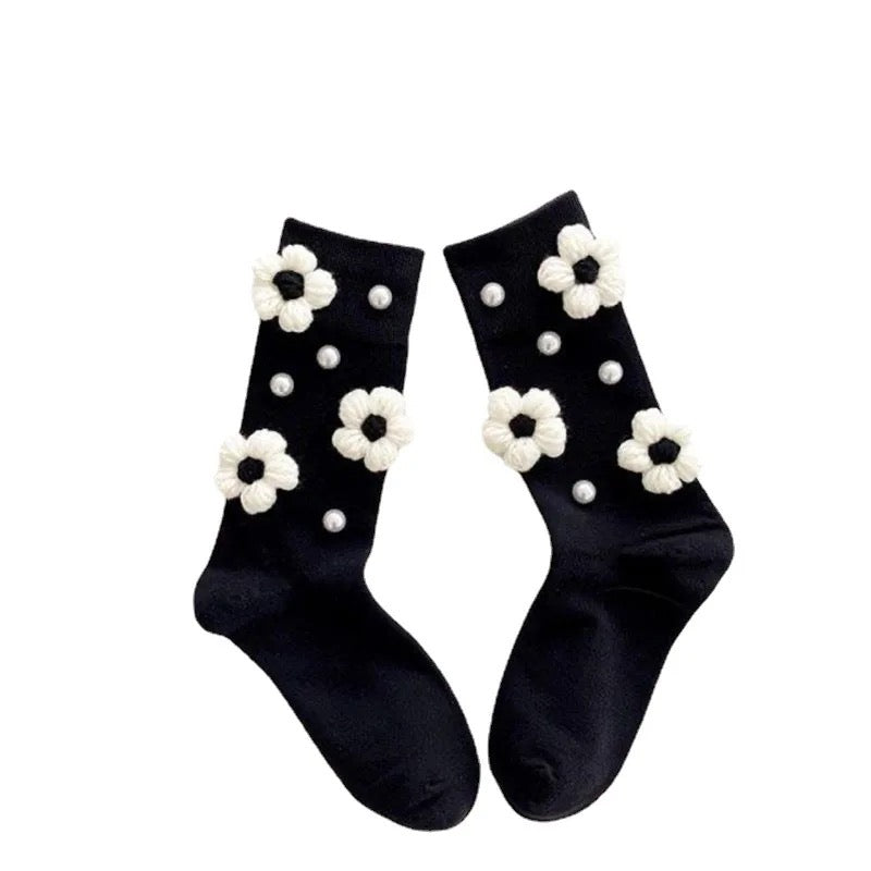 3D Flower Socks