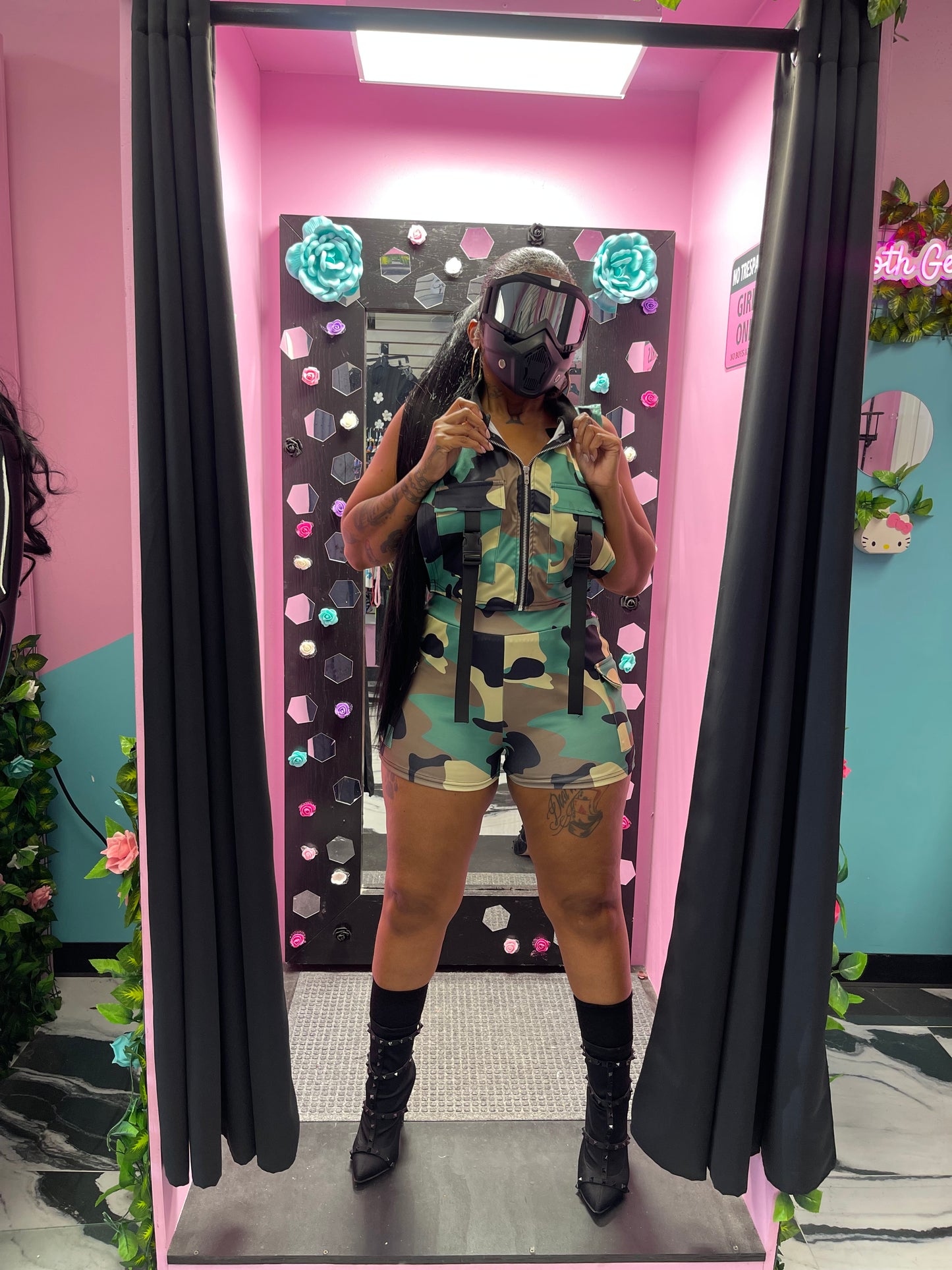 Camouflage Short Set