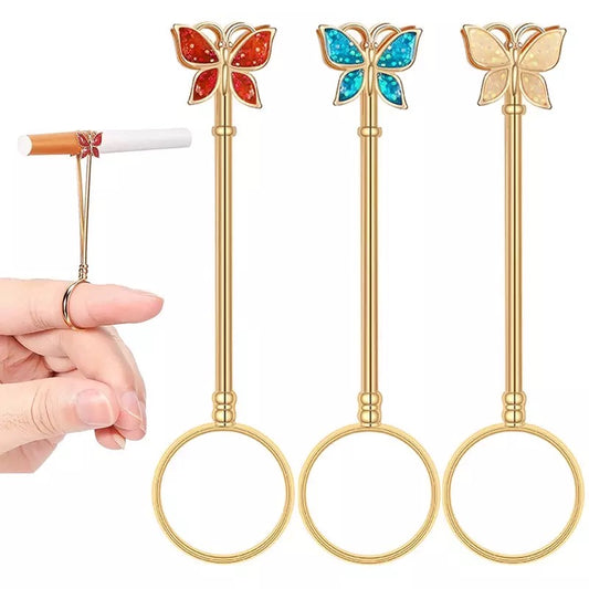 Exquisite Smoking  Wand  (butterfly) Hands Free