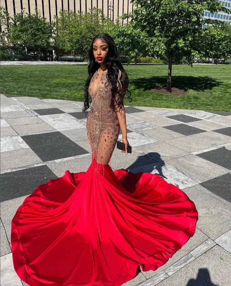 Big Flare Prom Dress