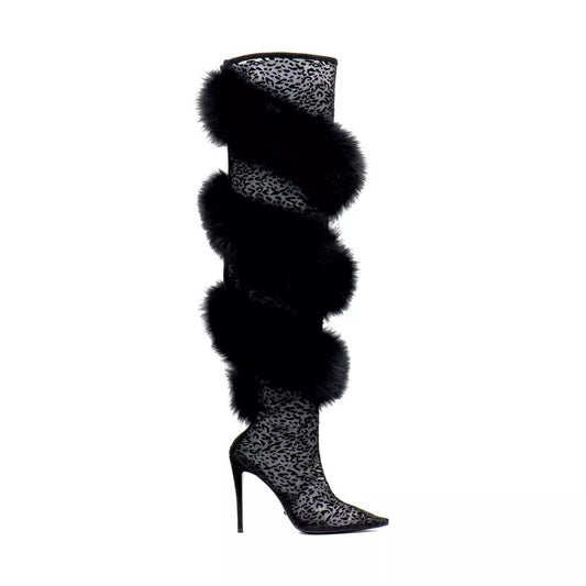 Wrap Around Fur Boots