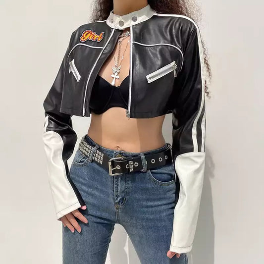 Crop Biker Jacket