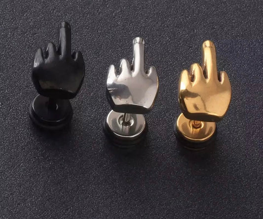 Middle Finger Up Earrings