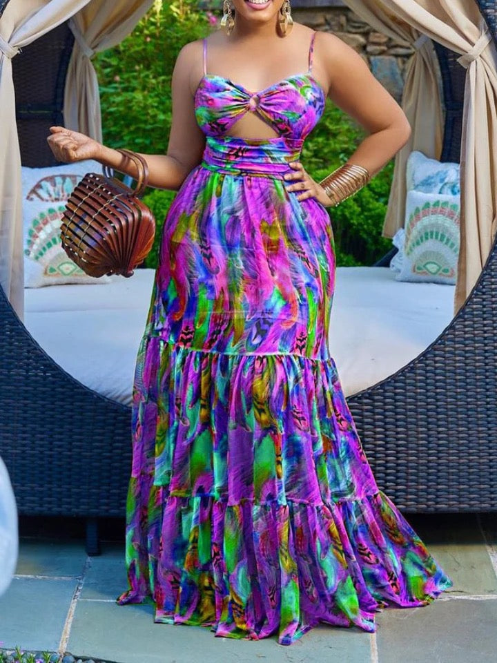 Summer Printed Maxi Dress