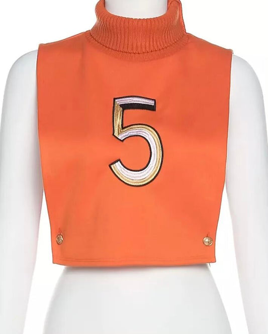 Cut Out Number Shirt